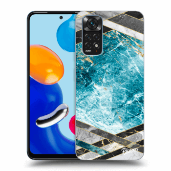 Husă pentru Xiaomi Redmi Note 11 - Blue geometry