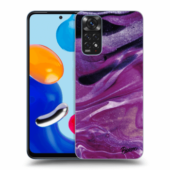 Husă pentru Xiaomi Redmi Note 11 - Purple glitter