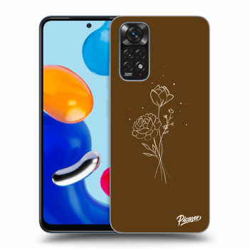 Picasee ULTIMATE CASE pentru Xiaomi Redmi Note 11S 4G - Brown flowers