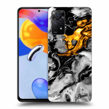 Husă pentru Xiaomi Redmi Note 11 Pro - Black Gold 2