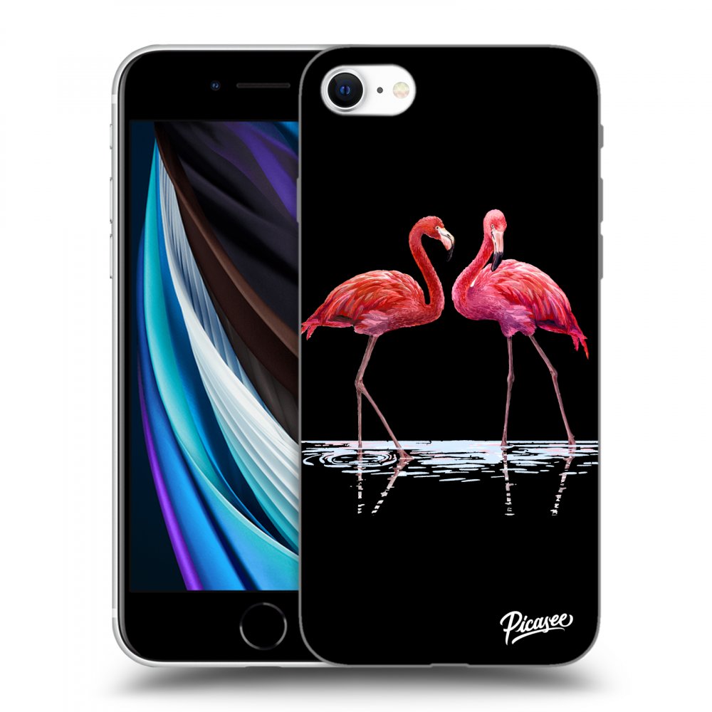 Picasee ULTIMATE CASE pentru Apple iPhone SE 2022 - Flamingos couple