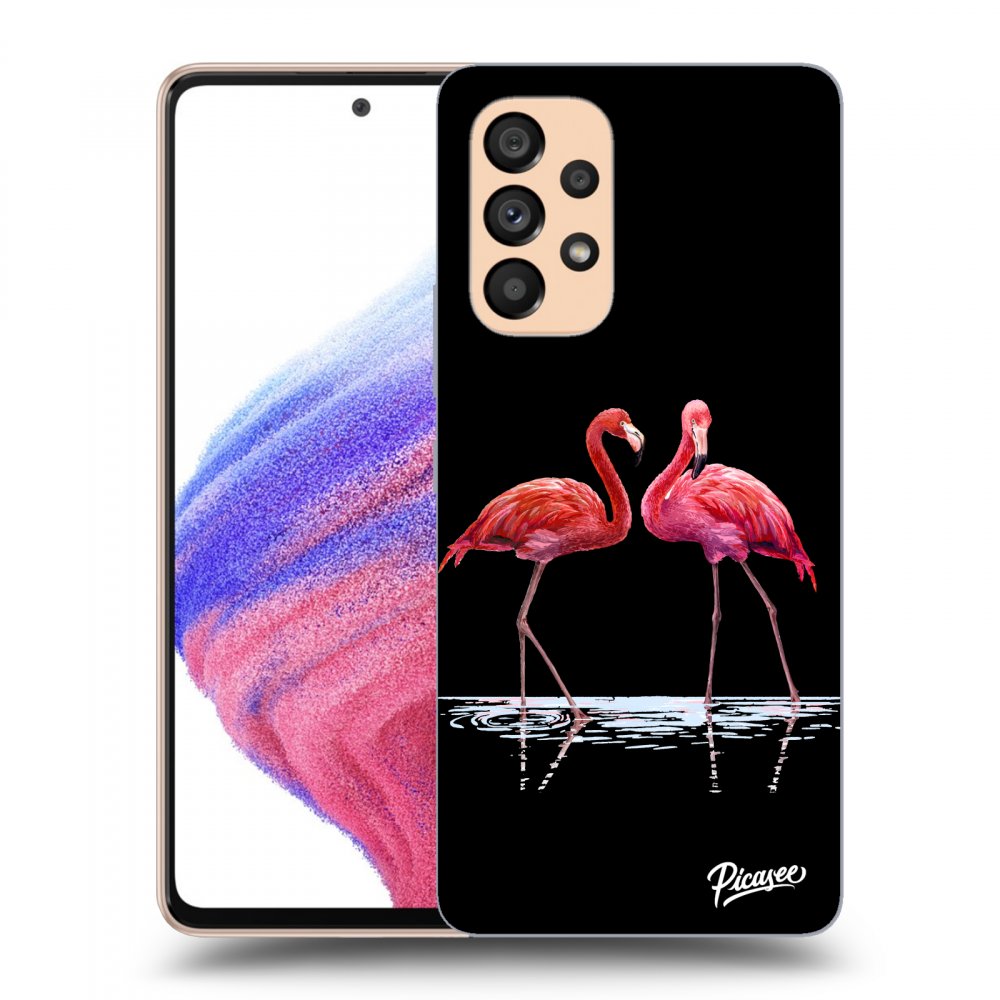 Picasee ULTIMATE CASE pentru Samsung Galaxy A53 5G - Flamingos couple