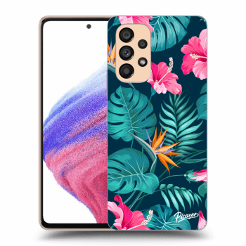 Husă pentru Samsung Galaxy A53 5G - Pink Monstera