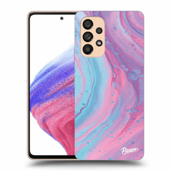 Husă pentru Samsung Galaxy A53 5G - Pink liquid