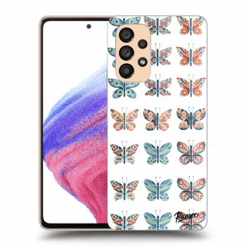 Picasee husă transparentă din silicon pentru Samsung Galaxy A53 5G - Butterflies