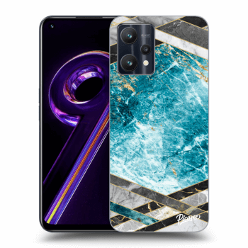 Husă pentru Realme 9 Pro 5G - Blue geometry