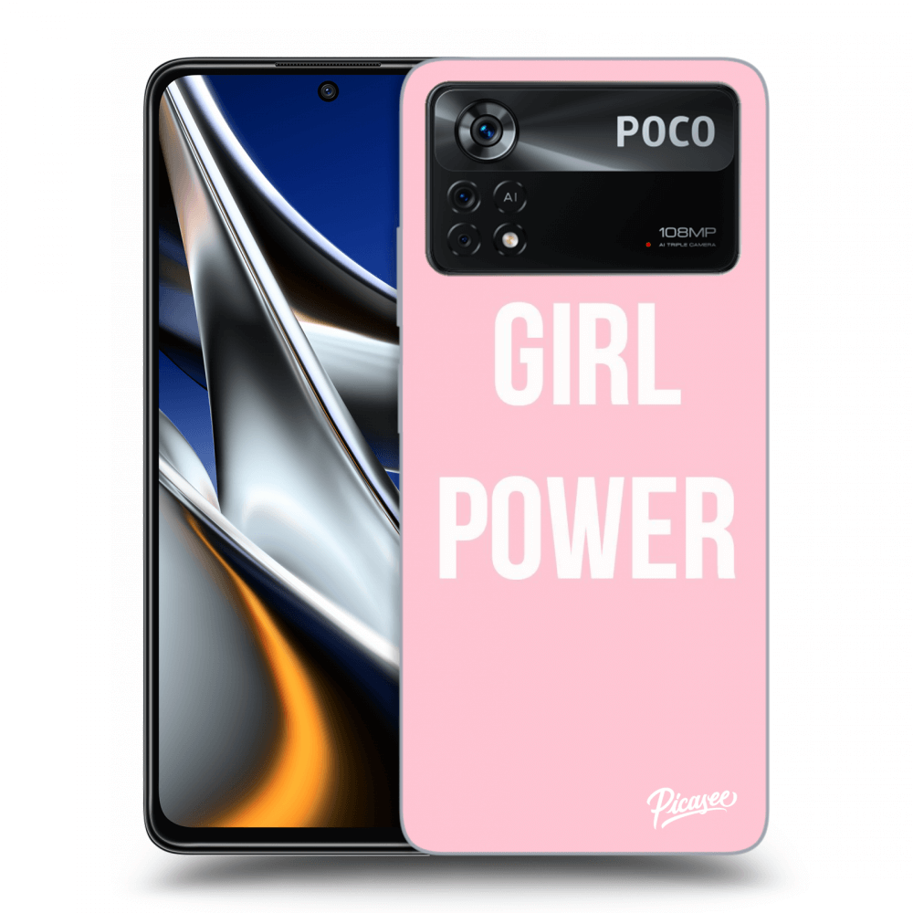 Picasee husă neagră din silicon pentru Xiaomi Poco X4 Pro 5G - Girl power