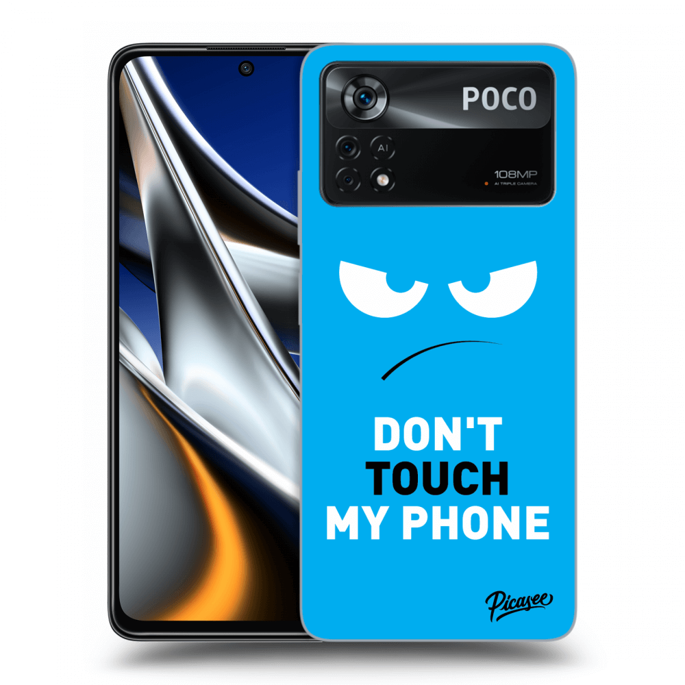 Picasee ULTIMATE CASE pentru Xiaomi Poco X4 Pro 5G - Angry Eyes - Blue