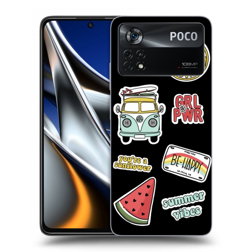 Picasee husă neagră din silicon pentru Xiaomi Poco X4 Pro 5G - Summer
