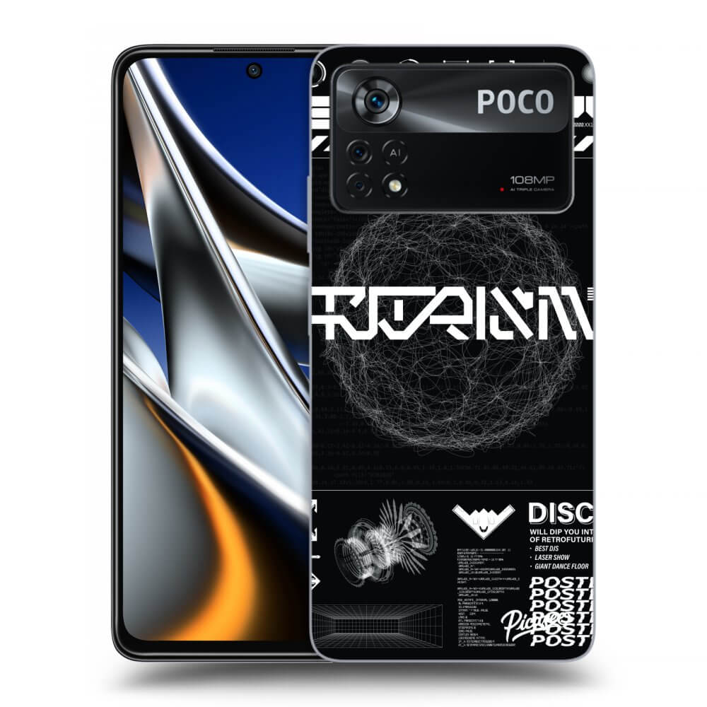 Picasee husă transparentă din silicon pentru Xiaomi Poco X4 Pro 5G - BLACK DISCO