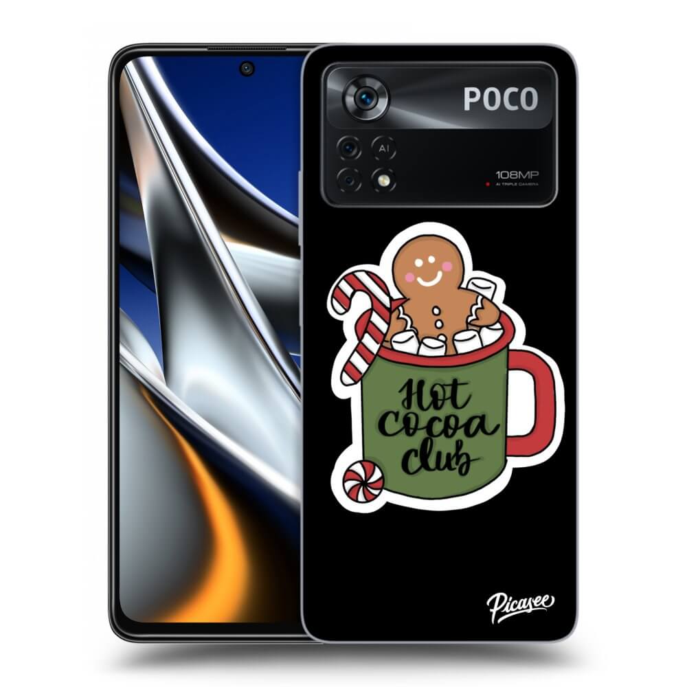 Picasee husă neagră din silicon pentru Xiaomi Poco X4 Pro 5G - Hot Cocoa Club