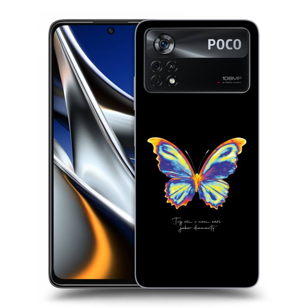 Picasee husă transparentă din silicon pentru Xiaomi Poco X4 Pro 5G - Diamanty Black