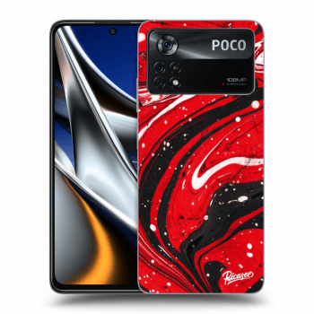 Husă pentru Xiaomi Poco X4 Pro 5G - Red black