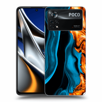 Picasee ULTIMATE CASE pentru Xiaomi Poco X4 Pro 5G - Gold blue