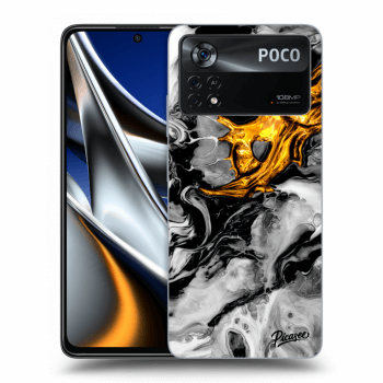 Husă pentru Xiaomi Poco X4 Pro 5G - Black Gold 2