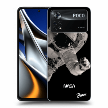 Picasee husă neagră din silicon pentru Xiaomi Poco X4 Pro 5G - Astronaut Big