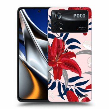 Husă pentru Xiaomi Poco X4 Pro 5G - Red Lily