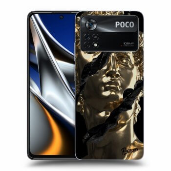 Picasee husă neagră din silicon pentru Xiaomi Poco X4 Pro 5G - Golder