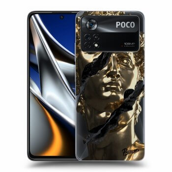Picasee husă transparentă din silicon pentru Xiaomi Poco X4 Pro 5G - Golder