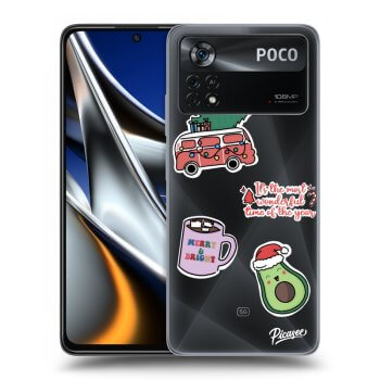 Picasee husă transparentă din silicon pentru Xiaomi Poco X4 Pro 5G - Christmas Stickers