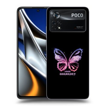 Picasee husă transparentă din silicon pentru Xiaomi Poco X4 Pro 5G - Diamanty Purple