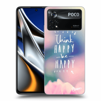 Picasee husă transparentă din silicon pentru Xiaomi Poco X4 Pro 5G - Think happy be happy