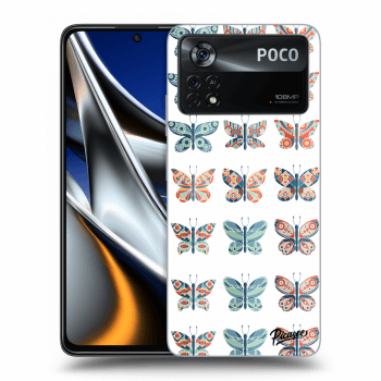 Picasee husă transparentă din silicon pentru Xiaomi Poco X4 Pro 5G - Butterflies