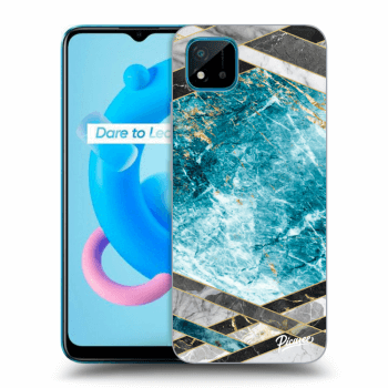 Husă pentru Realme C11 (2021) - Blue geometry