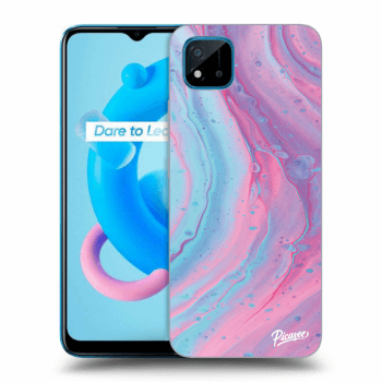 Husă pentru Realme C11 (2021) - Pink liquid