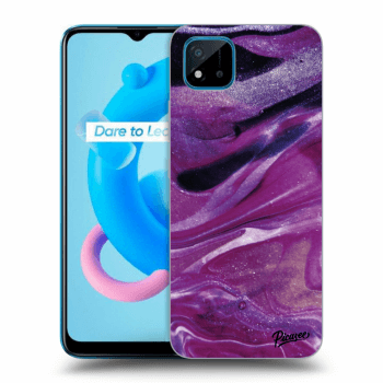 Husă pentru Realme C11 (2021) - Purple glitter