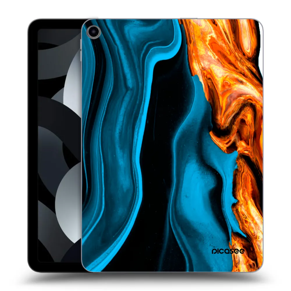 Picasee husă transparentă din silicon pentru Apple iPad Air 5 10.9" 2022 - Gold blue