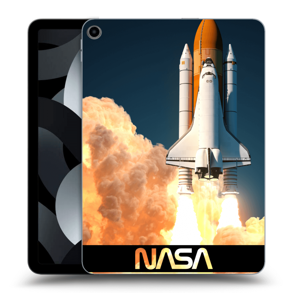 Picasee husă neagră din silicon pentru Apple iPad Air 5 10.9" 2022 - Space Shuttle
