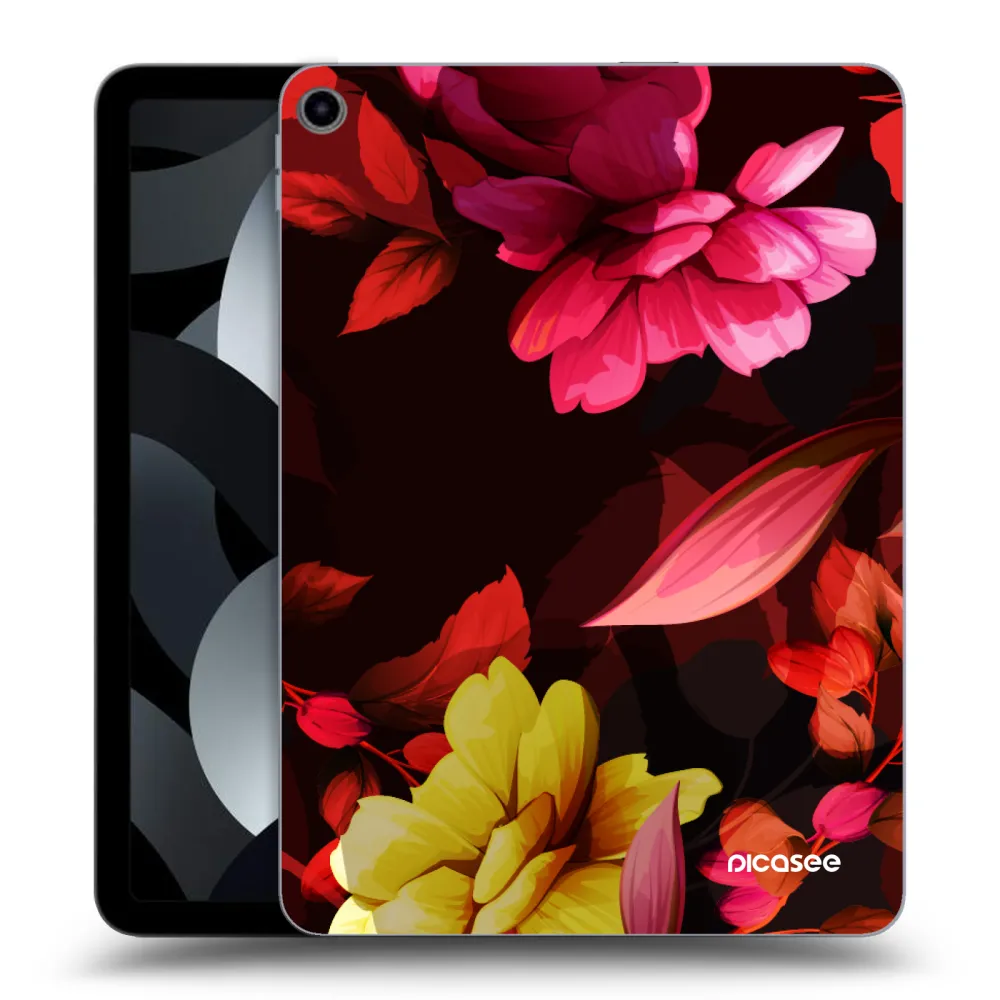 Picasee husă transparentă din silicon pentru Apple iPad Air 5 10.9" 2022 - Dark Peonny