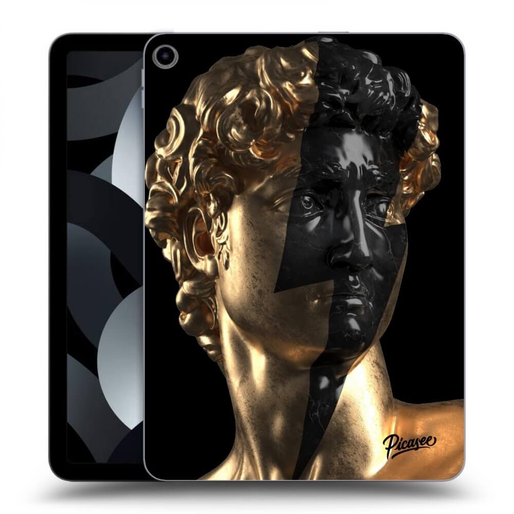 Picasee husă neagră din silicon pentru Apple iPad Air 5 10.9" 2022 - Wildfire - Gold