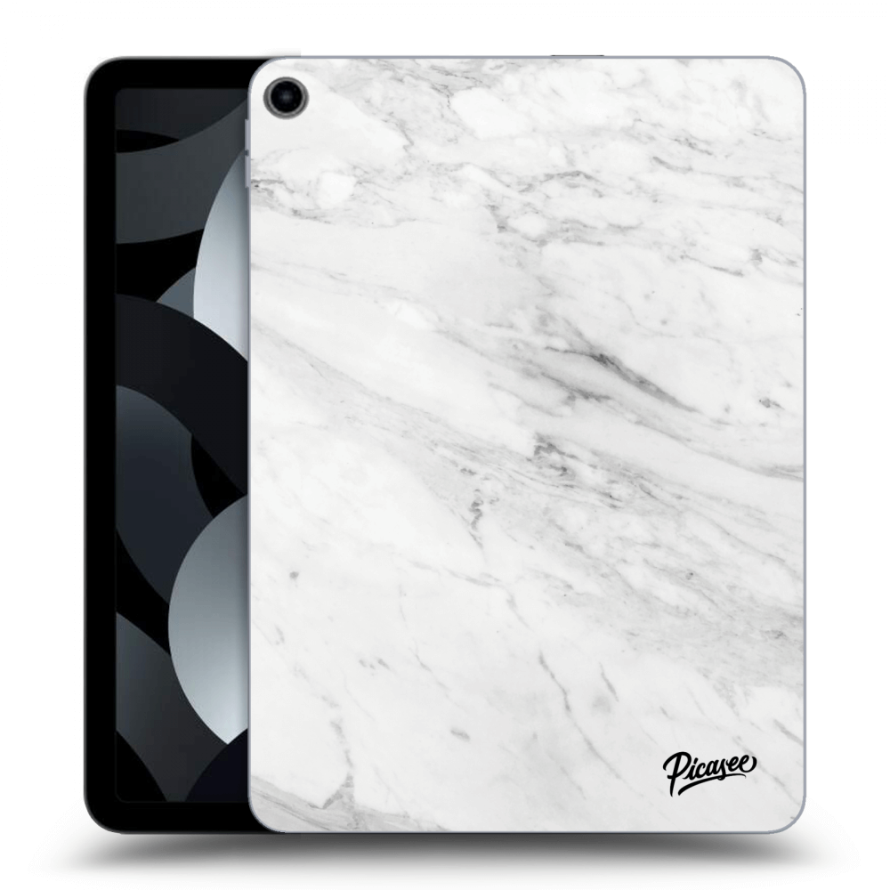 Picasee husă transparentă din silicon pentru Apple iPad Air 5 10.9" 2022 - White marble