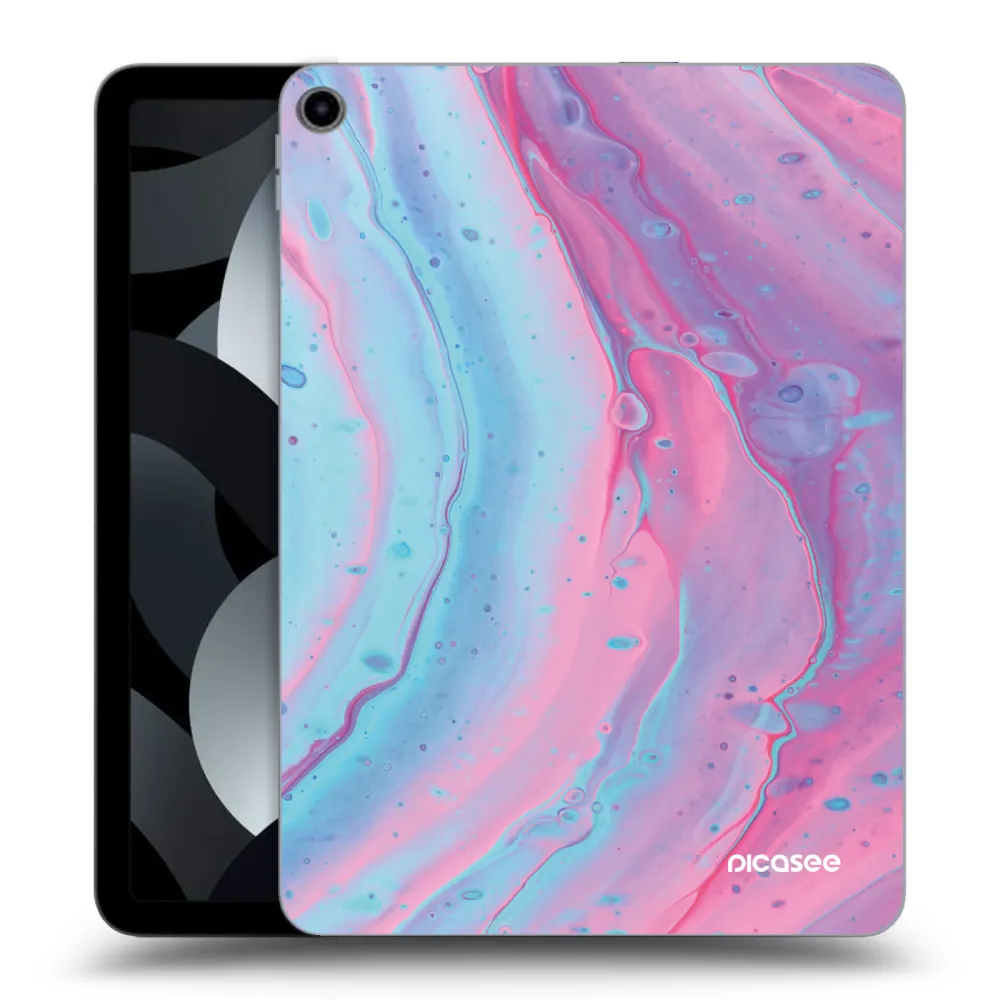 Picasee husă transparentă din silicon pentru Apple iPad Air 5 10.9" 2022 - Pink liquid