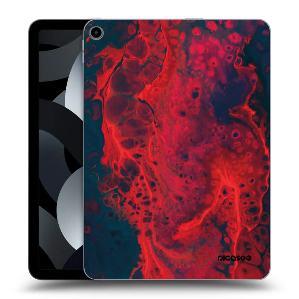 Picasee husă transparentă din silicon pentru Apple iPad Air 5 10.9" 2022 - Organic red