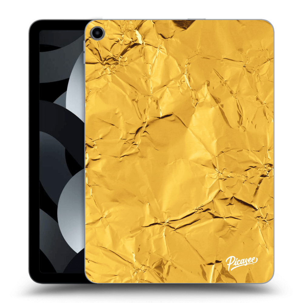 Picasee husă transparentă din silicon pentru Apple iPad Air 5 10.9" 2022 - Gold