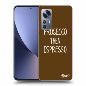 Picasee husă neagră din silicon pentru Xiaomi 12 - Prosecco then espresso