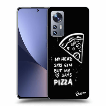 Picasee husă neagră din silicon pentru Xiaomi 12 - Pizza