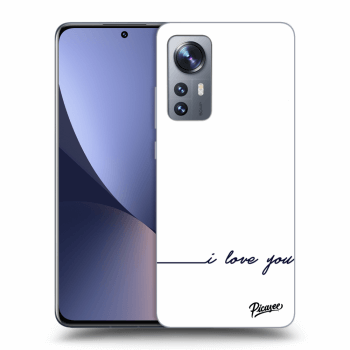 Picasee husă neagră din silicon pentru Xiaomi 12 - I love you