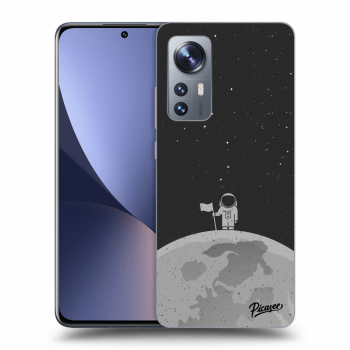Picasee husă neagră din silicon pentru Xiaomi 12 - Astronaut