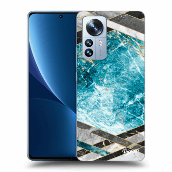 Husă pentru Xiaomi 12 Pro - Blue geometry