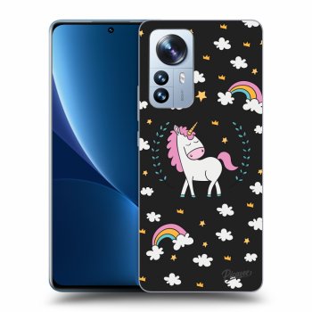 Picasee husă neagră din silicon pentru Xiaomi 12 Pro - Unicorn star heaven