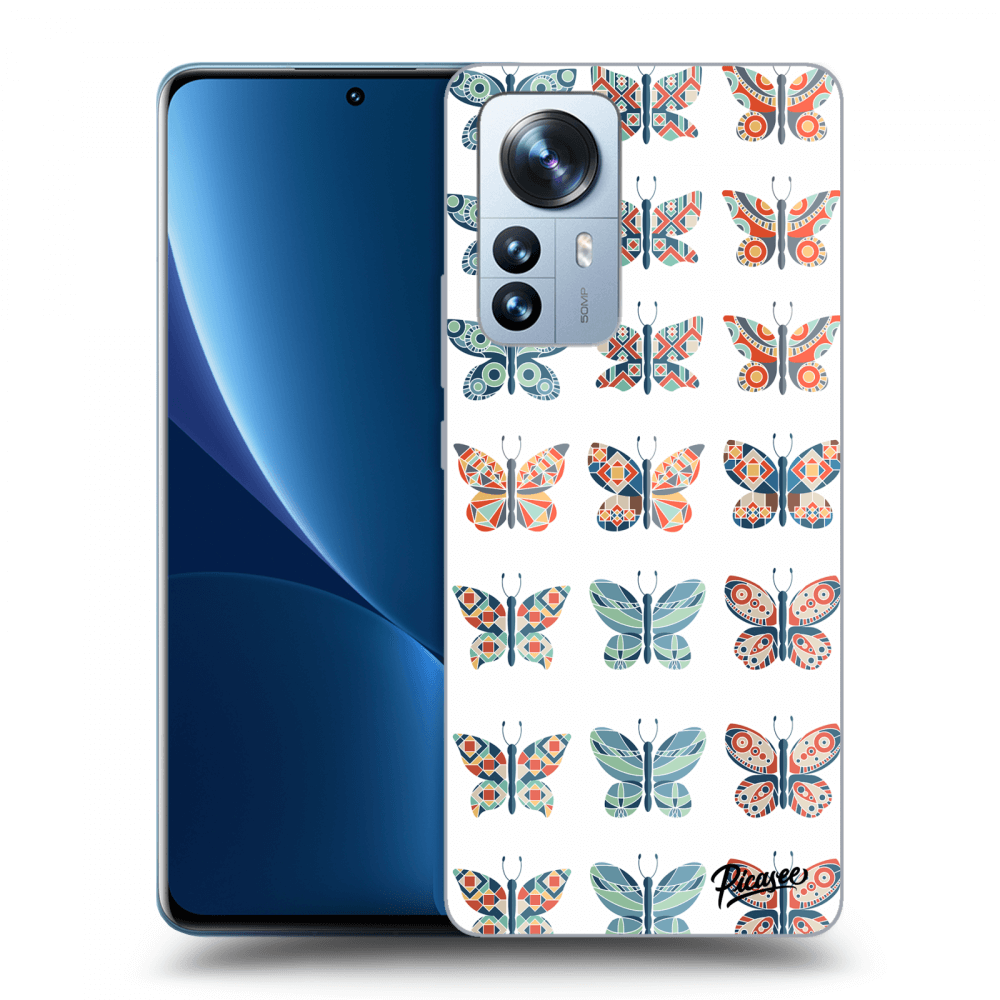 Picasee husă transparentă din silicon pentru Xiaomi 12 Pro - Butterflies