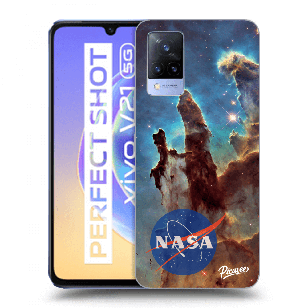 Picasee husă transparentă din silicon pentru Vivo V21 5G - Eagle Nebula