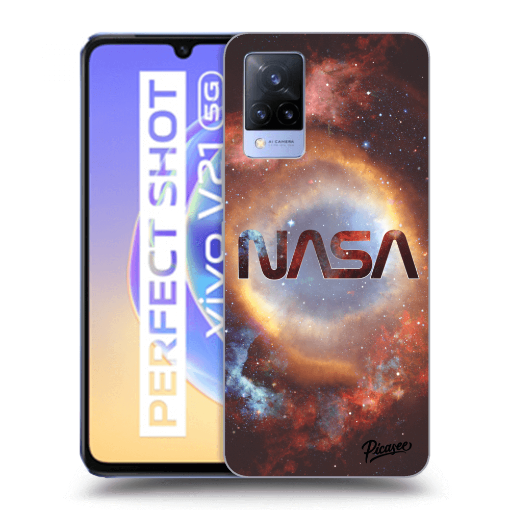 Picasee husă transparentă din silicon pentru Vivo V21 5G - Nebula