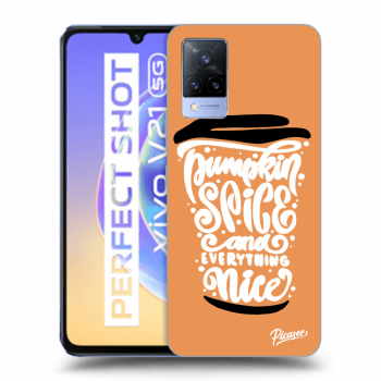Husă pentru Vivo V21 5G - Pumpkin coffee
