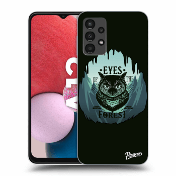 Picasee husă neagră din silicon pentru Samsung Galaxy A13 4G A135 - Forest owl