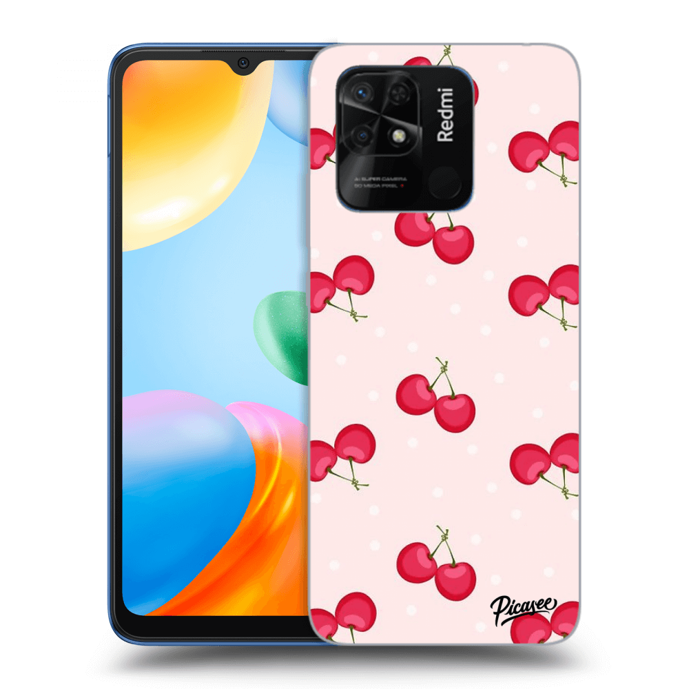 Picasee husă neagră din silicon pentru Xiaomi Redmi 10C - Cherries